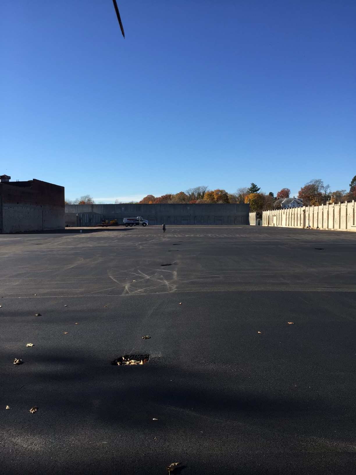 Parking lot paving